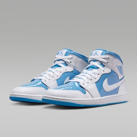Nike Air Jordan 1 Mid SE White Legend Blue FZ2142-114 Men's Size 14 | NWB no lid - Picture 2 of 10